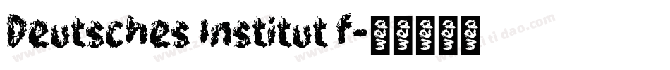 Deutsches Institut f字体转换